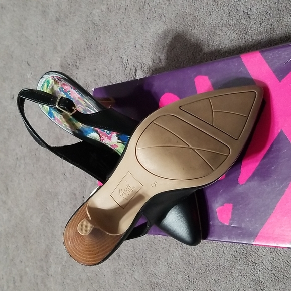 Fioni Melanie Slingback High Heels Black Size 5 - Picture 2 of 3